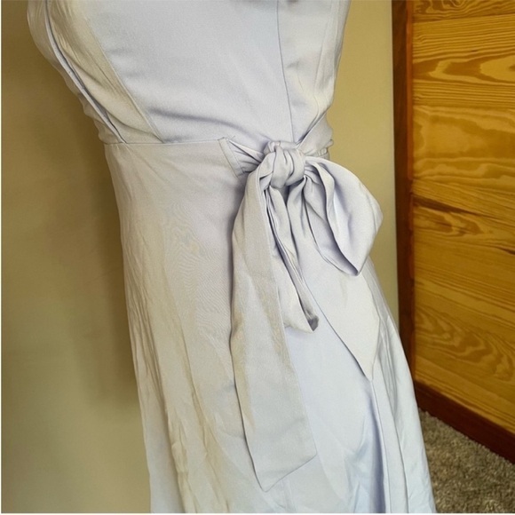 Superdown Kaia Light Blue Wrap Mini Dress Extra Small NWT - Picture 7 of 12